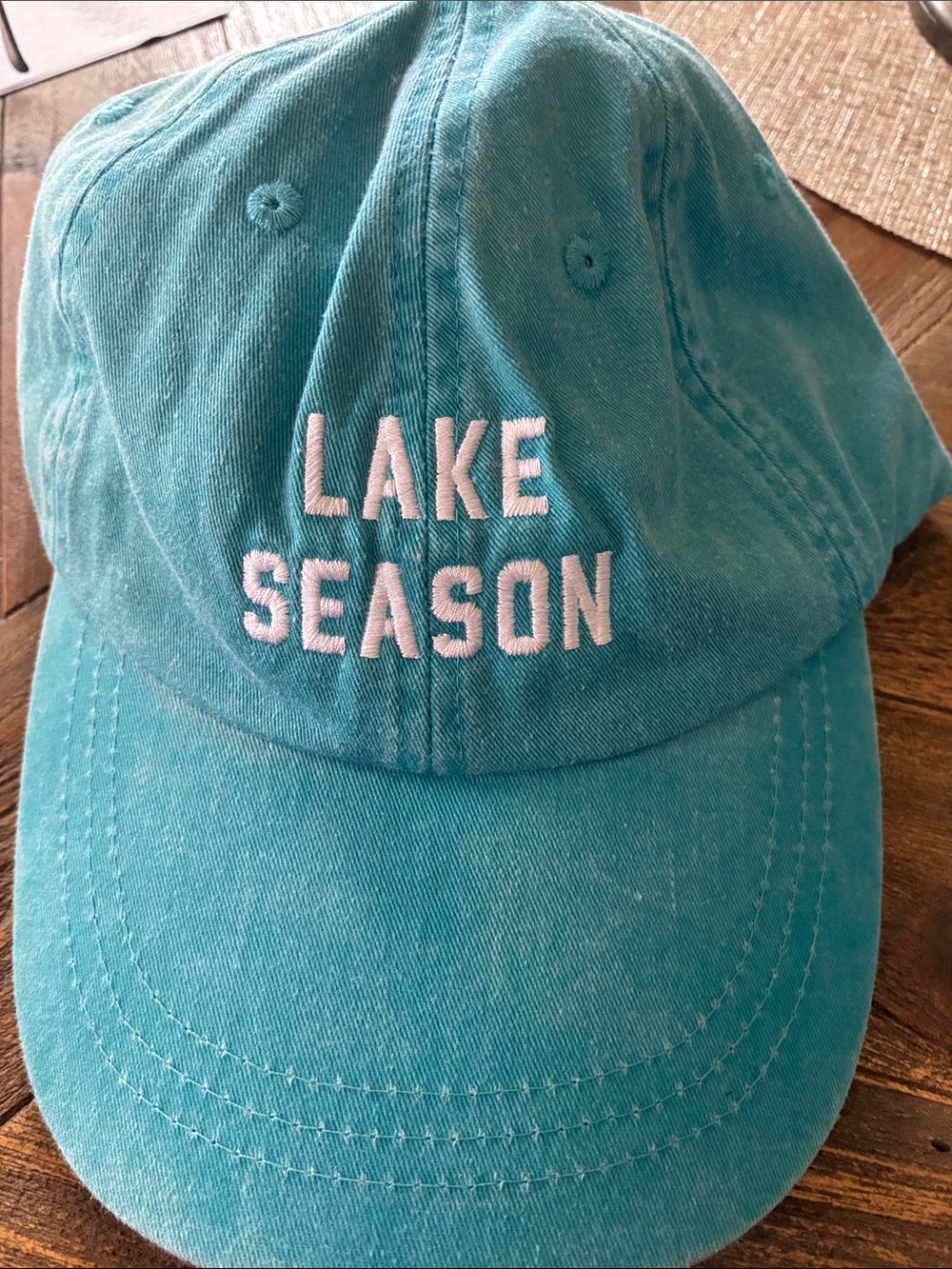 Lake Season adult Swim ball cap hat in Teal aqua blue- Unbranded adjustable new